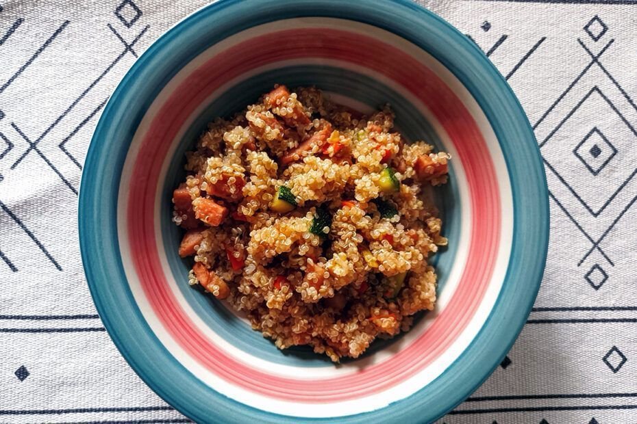 Receta con quinoa y verdura